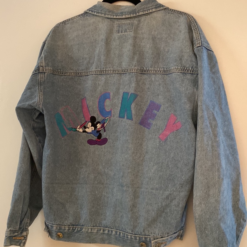Mickey Mouse Preowned Vintage Cotton Denim Jean Jacket